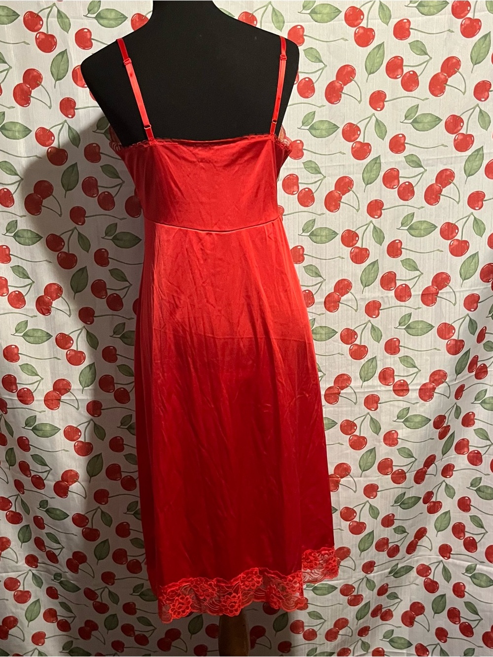 Red Slip Dress - Picture 5 of 9